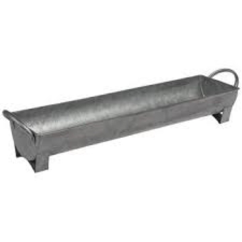 Rustic galvanized Indoor outdoor Planter Box    Tray craft decoration ideas